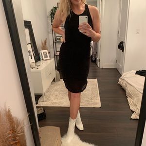 Black cocktail dress